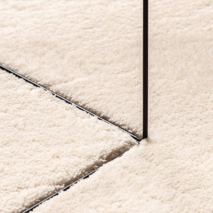 Rug HUARTE Short Pile Soft and Washable Beige 60x110 cm