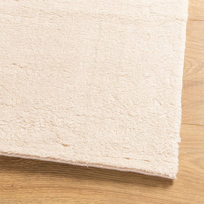 Rug HUARTE Short Pile Soft and Washable Beige 120x170 cm