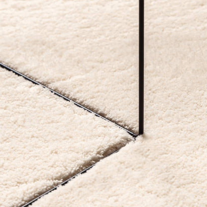 Rug HUARTE Short Pile Soft and Washable Beige 120x170 cm