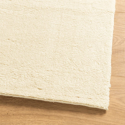 Rug HUARTE Short Pile Soft and Washable Cream 140x200 cm