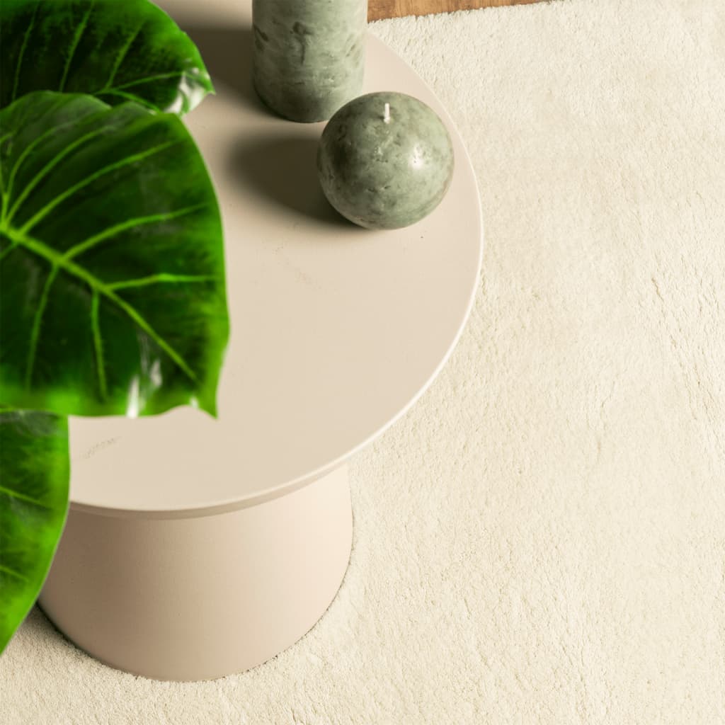 Rug HUARTE Short Pile Soft and Washable Cream 140x200 cm