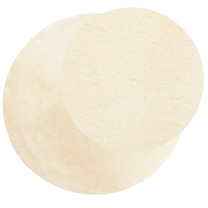 Rug HUARTE Short Pile Soft and Washable Cream Ø 100 cm