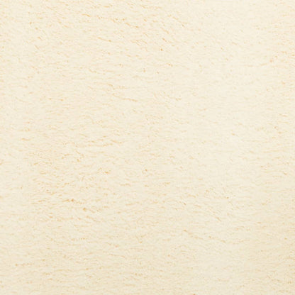 Rug HUARTE Short Pile Soft and Washable Cream Ø 160 cm