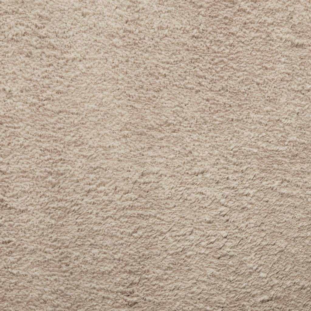 Rug HUARTE Short Pile Soft and Washable Sand 60x110 cm