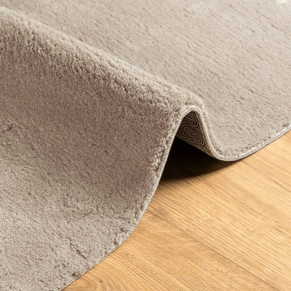 Rug HUARTE Short Pile Soft and Washable Sand 80x150 cm