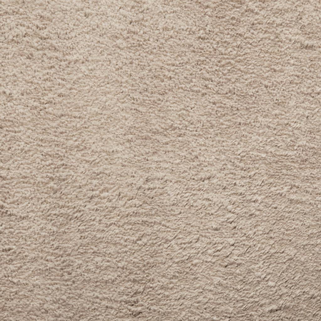 Rug HUARTE Short Pile Soft and Washable Sand 80x150 cm