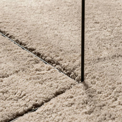 Rug HUARTE Short Pile Soft and Washable Sand 80x200 cm