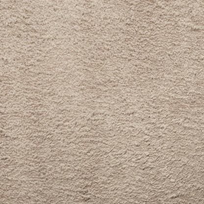 Rug HUARTE Short Pile Soft and Washable Sand 80x200 cm