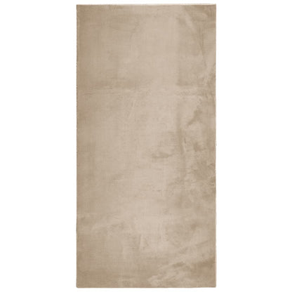 Rug HUARTE Short Pile Soft and Washable Sand 100x200 cm