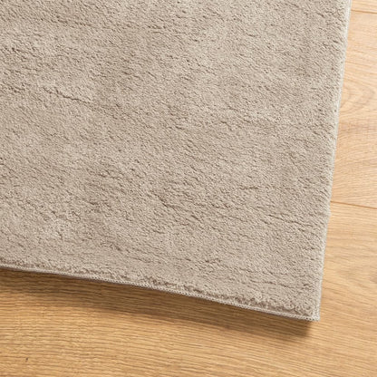Rug HUARTE Short Pile Soft and Washable Sand 120x120 cm