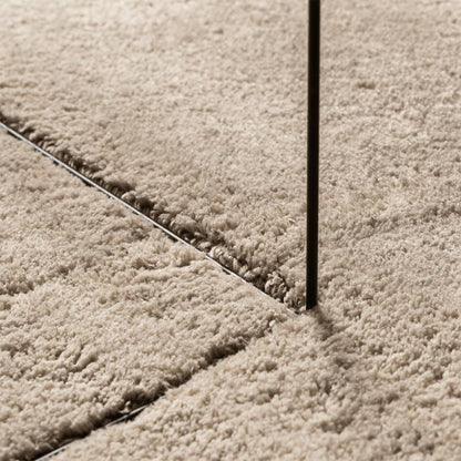 Rug HUARTE Short Pile Soft and Washable Sand 200x200 cm