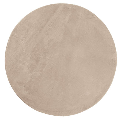 Rug HUARTE Short Pile Soft and Washable Sand Ø 120 cm