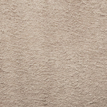 Rug HUARTE Short Pile Soft and Washable Sand Ø 200 cm