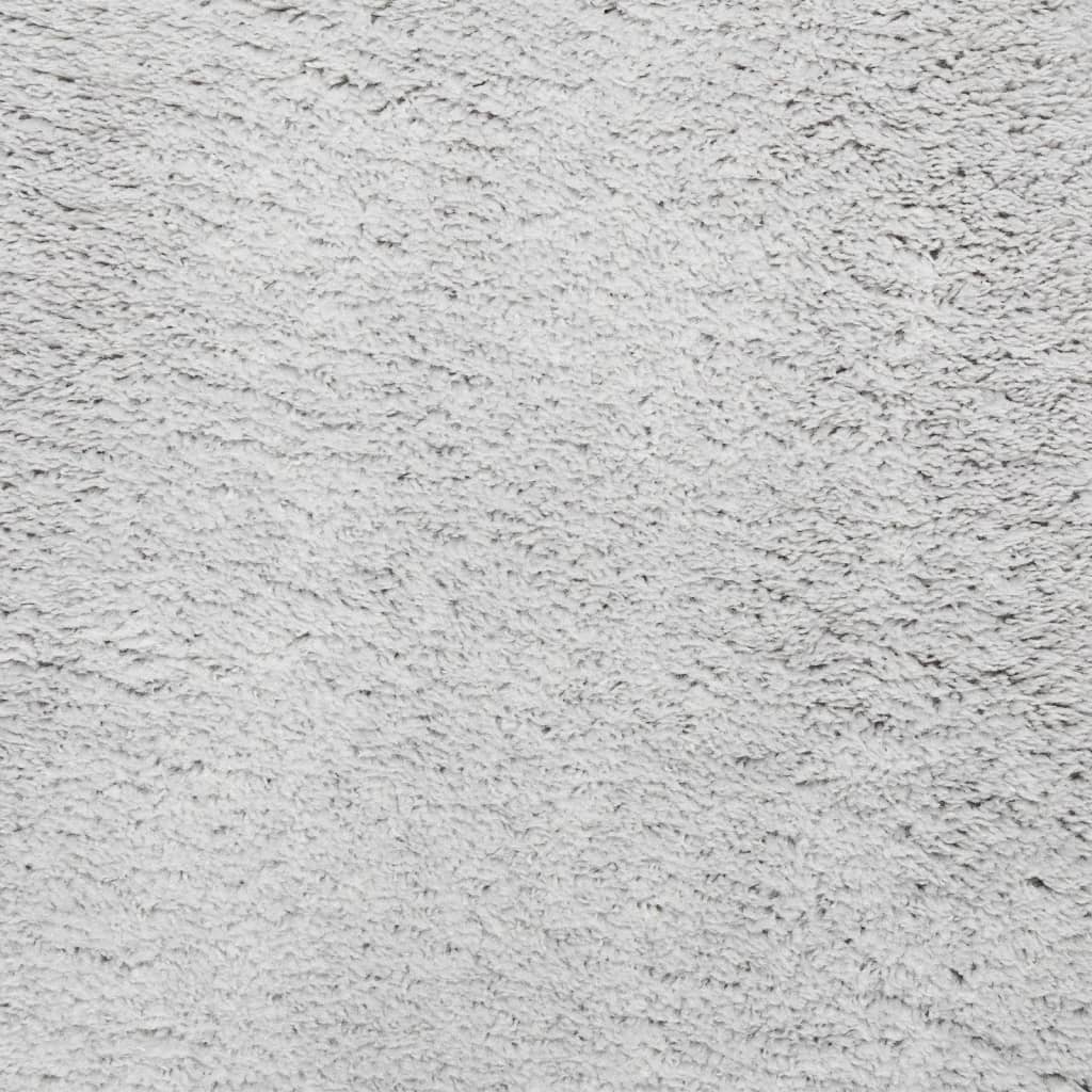 Rug HUARTE Short Pile Soft and Washable Grey 240x240 cm