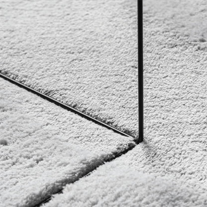 Rug HUARTE Short Pile Soft and Washable Grey Ø 120 cm