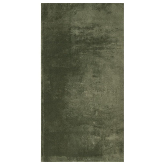 Rug HUARTE Short Pile Soft and Washable Forest Green 60x110 cm