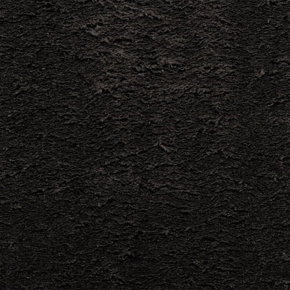 Rug HUARTE Short Pile Soft and Washable Black 160x230 cm