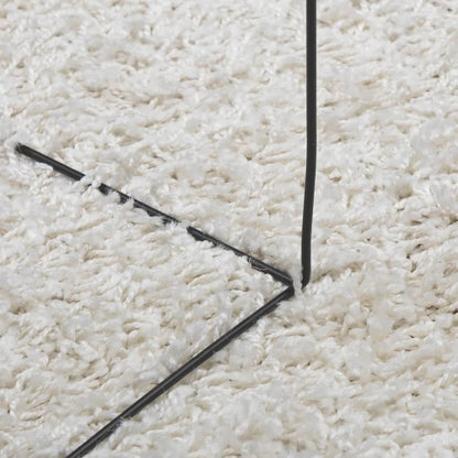 Shaggy Rug PAMPLONA High Pile Modern Cream 120x170 cm