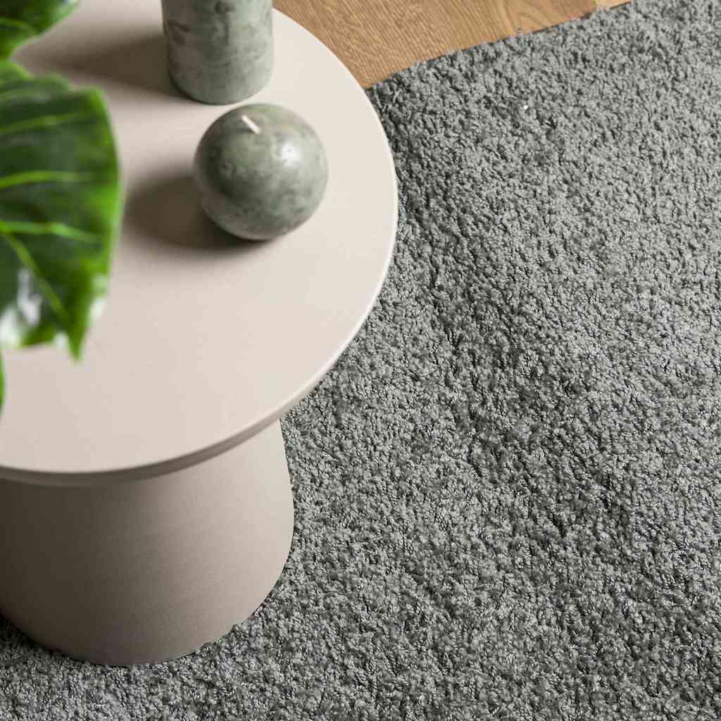 Shaggy Rug PAMPLONA High Pile Modern Green 80x150 cm