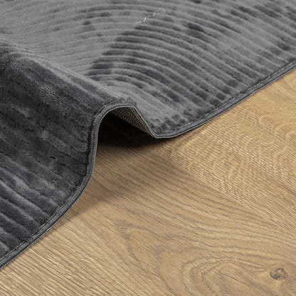 Rug IZA Short Pile Scandinavian Look Anthracite 80x150 cm