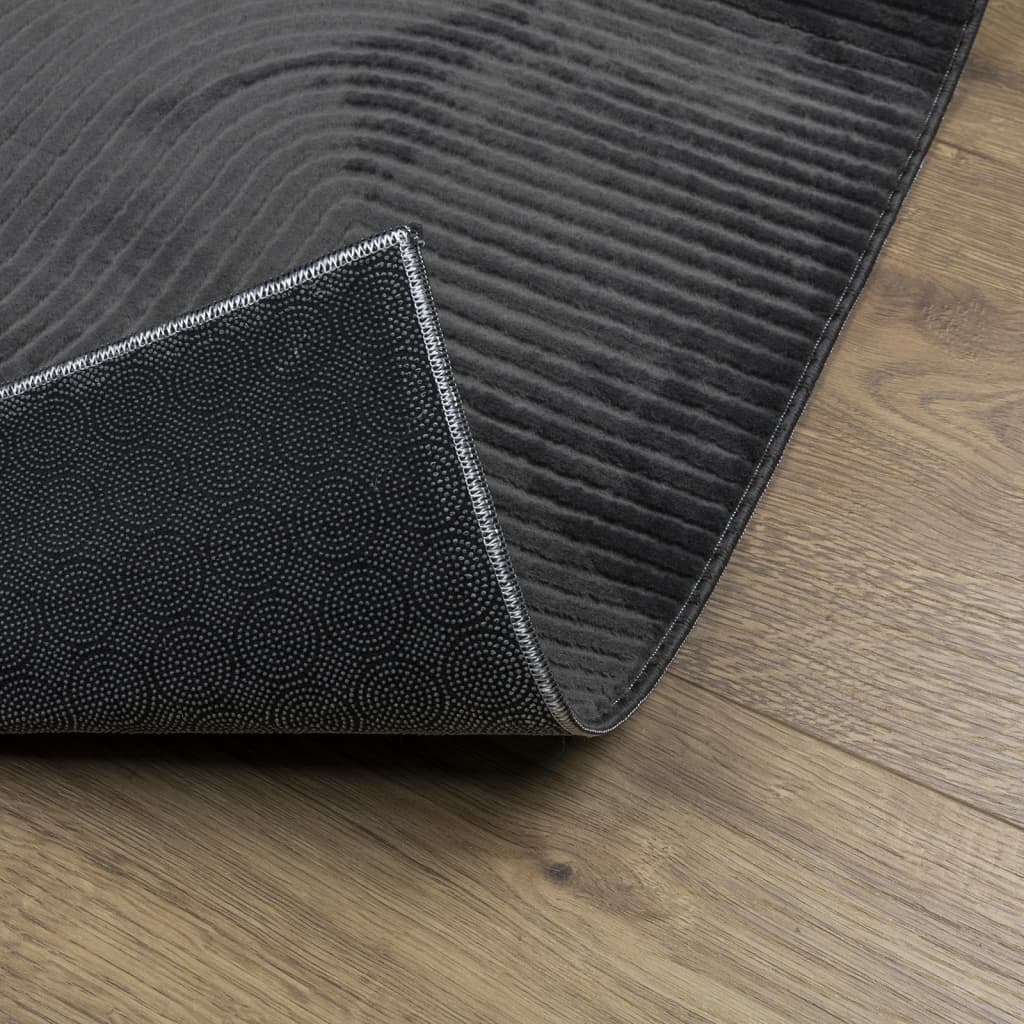 Rug IZA Short Pile Scandinavian Look Anthracite 200x280 cm
