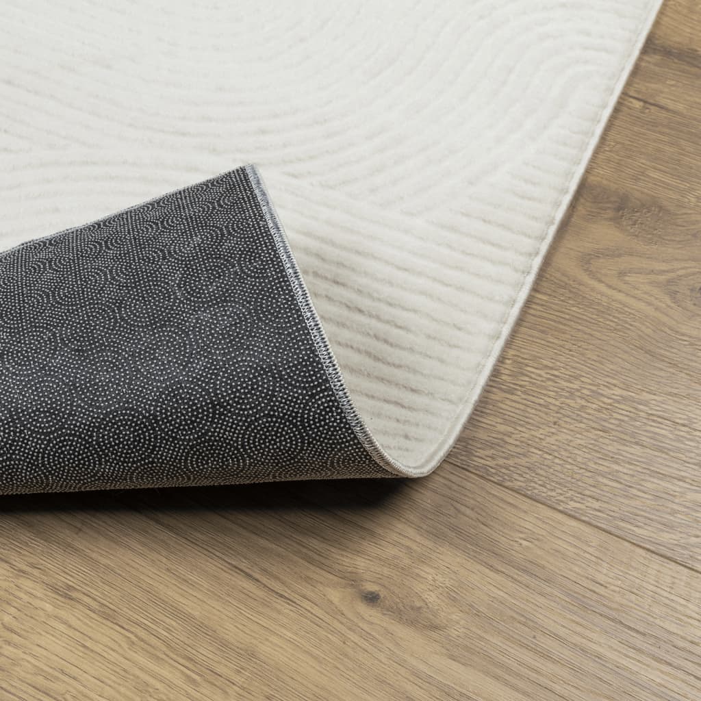 Rug IZA Short Pile Scandinavian Look Cream 160x230 cm