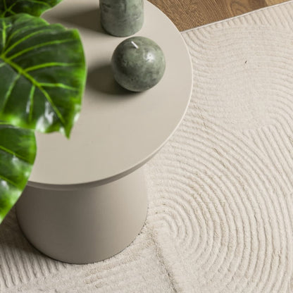 Rug IZA Short Pile Scandinavian Look Cream 160x230 cm