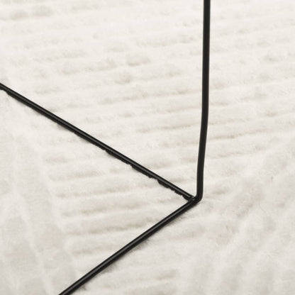 Rug IZA Short Pile Scandinavian Look Cream Ø 160 cm