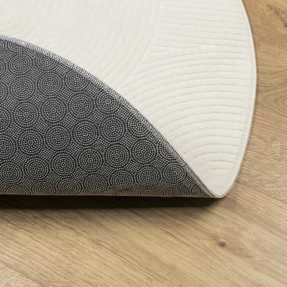 Rug IZA Short Pile Scandinavian Look Cream Ø 200 cm
