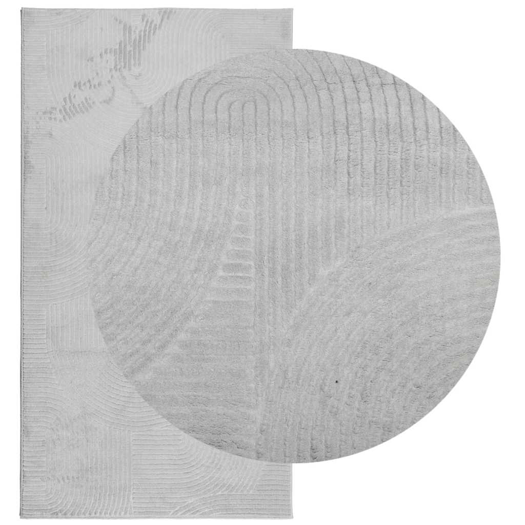 Rug IZA Short Pile Scandinavian Look Grey 80x150 cm