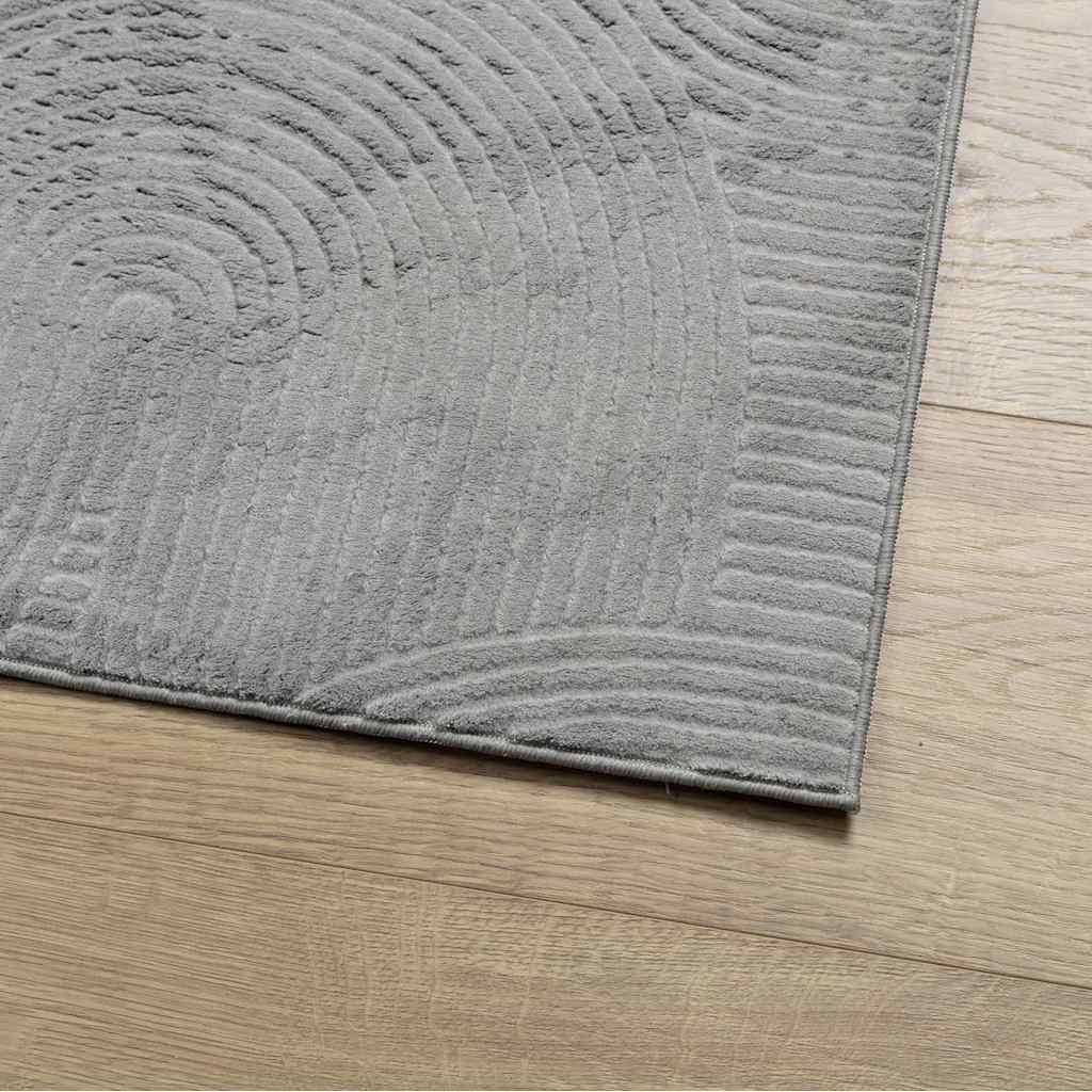 Rug IZA Short Pile Scandinavian Look Grey 80x150 cm