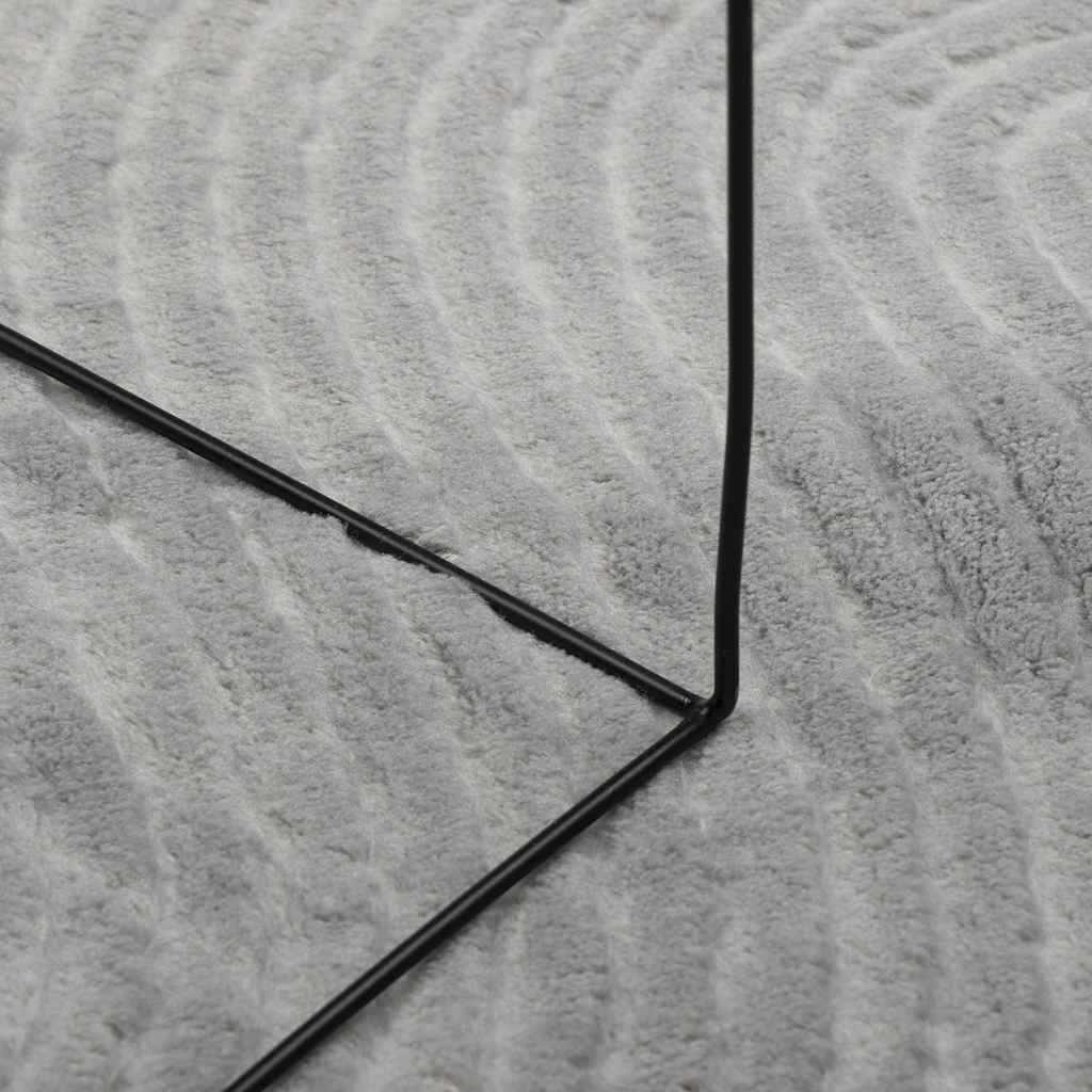 Rug IZA Short Pile Scandinavian Look Grey 80x150 cm
