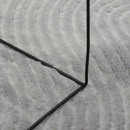 Rug IZA Short Pile Scandinavian Look Grey 80x150 cm