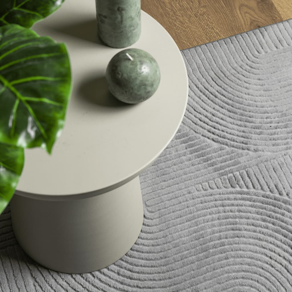 Rug IZA Short Pile Scandinavian Look Grey 100x200 cm