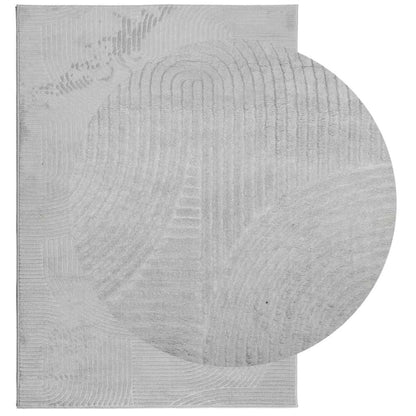 Rug IZA Short Pile Scandinavian Look Grey 160x230 cm