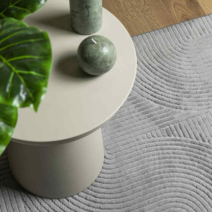 Rug IZA Short Pile Scandinavian Look Grey 160x230 cm