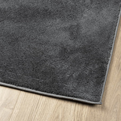 Rug OVIEDO Short Pile Anthracite 240x240 cm