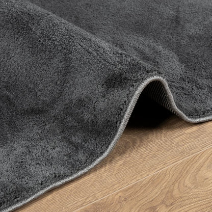 Rug OVIEDO Short Pile Anthracite 240x340 cm