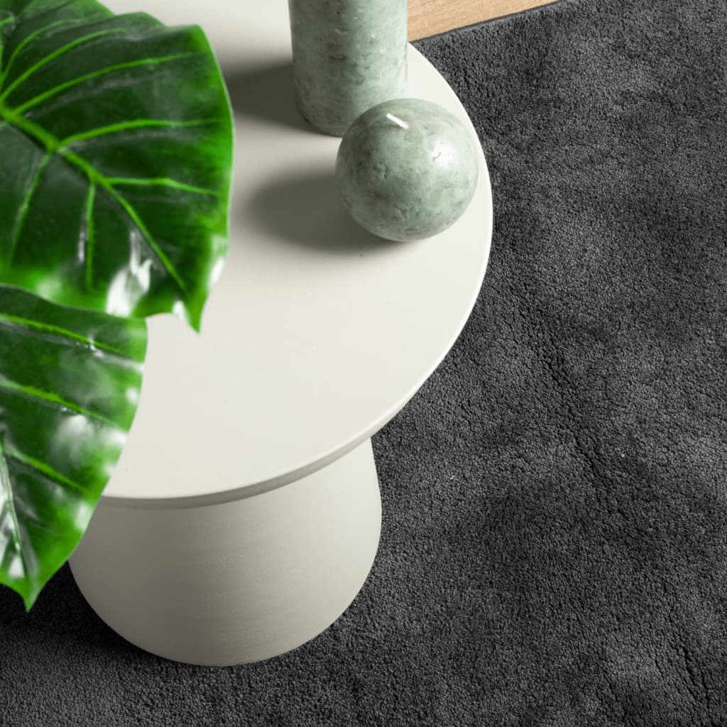 Rug OVIEDO Short Pile Anthracite 240x340 cm