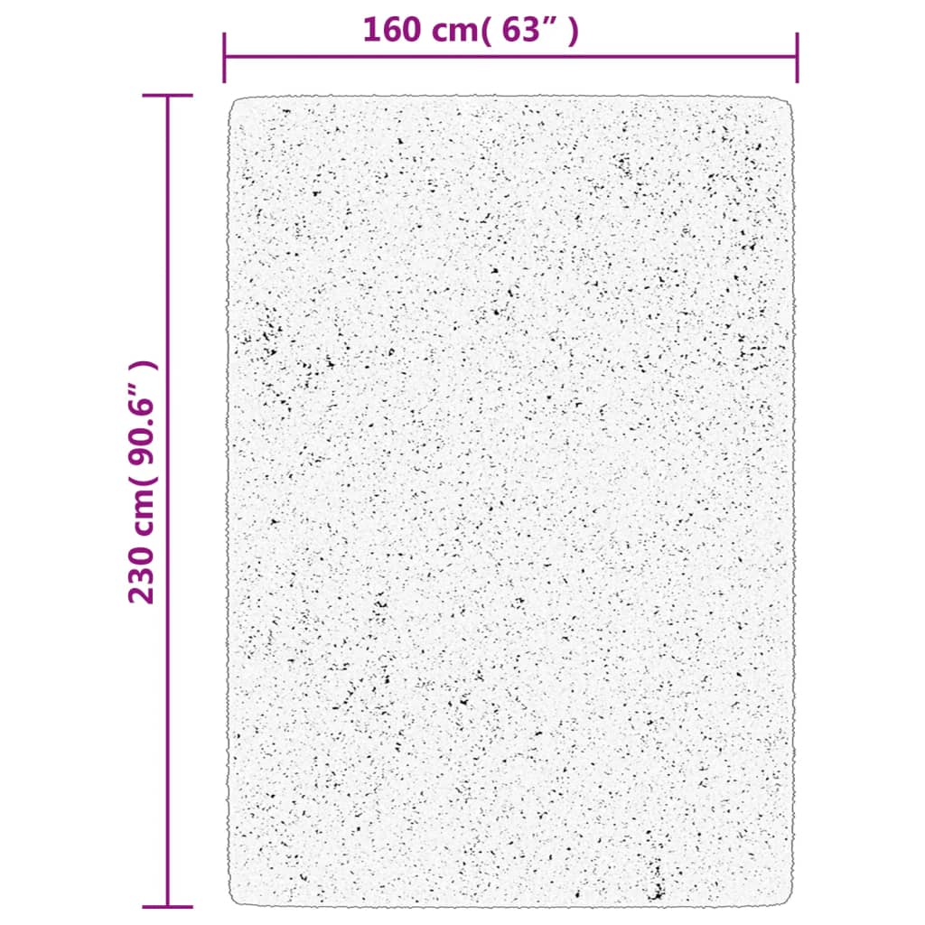 Rug OVIEDO Short Pile Beige 160x230 cm