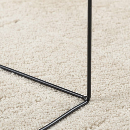Rug OVIEDO Short Pile Beige 200x200 cm