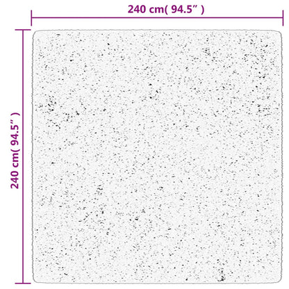Rug OVIEDO Short Pile Beige 240x240 cm