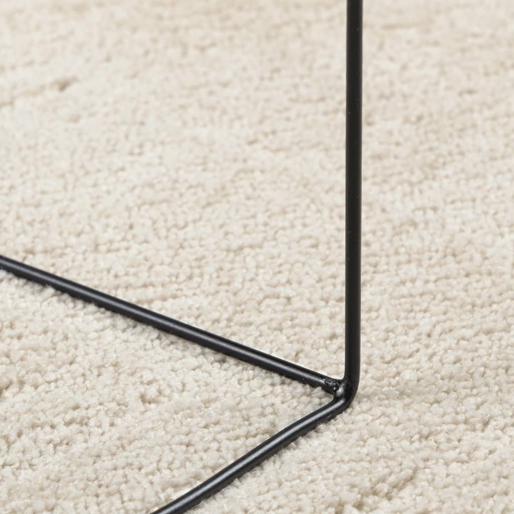 Rug OVIEDO Short Pile Beige Ø 120 cm