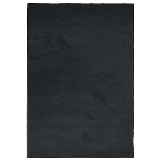 Rug OVIEDO Short Pile Black 160x230 cm