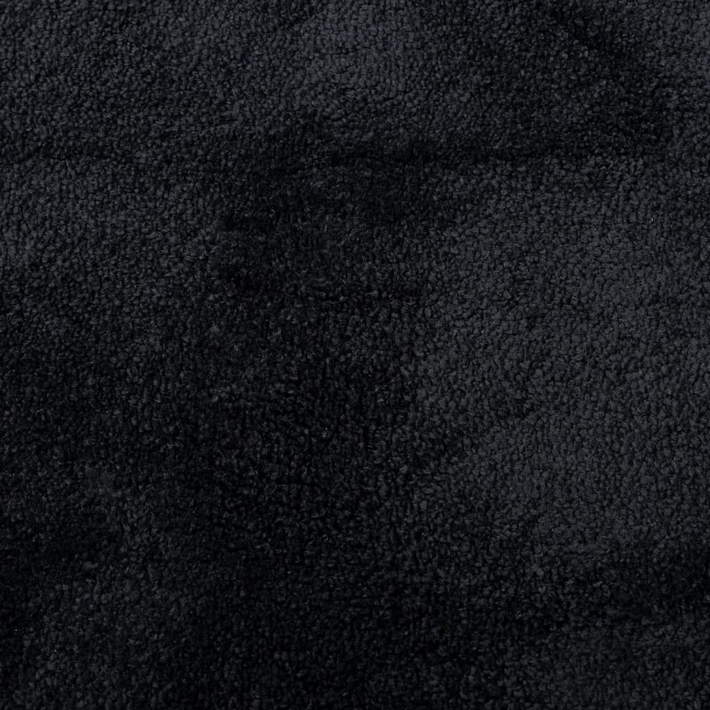 Rug OVIEDO Short Pile Black 240x240 cm