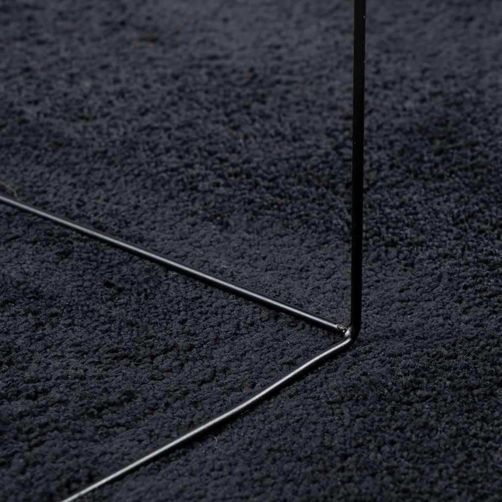 Rug OVIEDO Short Pile Black 240x340 cm