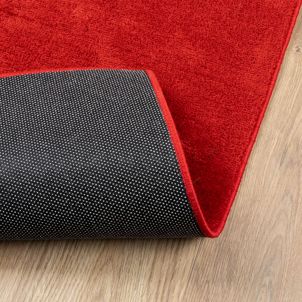 Rug OVIEDO Short Pile Red 160x230 cm