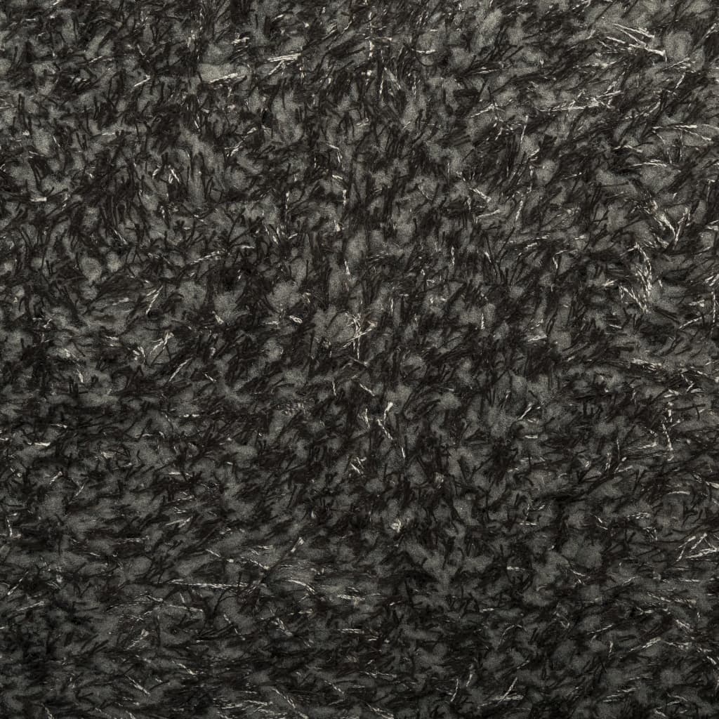Rug ISTAN High Pile Shiny Look Anthracite 100x200 cm