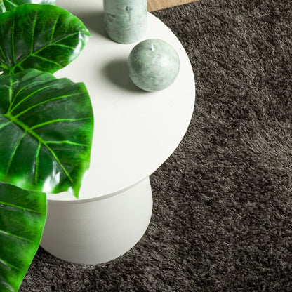 Rug ISTAN High Pile Shiny Look Anthracite 120x170 cm