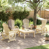 Patio Adirondack Chairs 4 pcs Solid Wood Fir